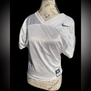Nike Women's White Mesh Jersey Top Size M
